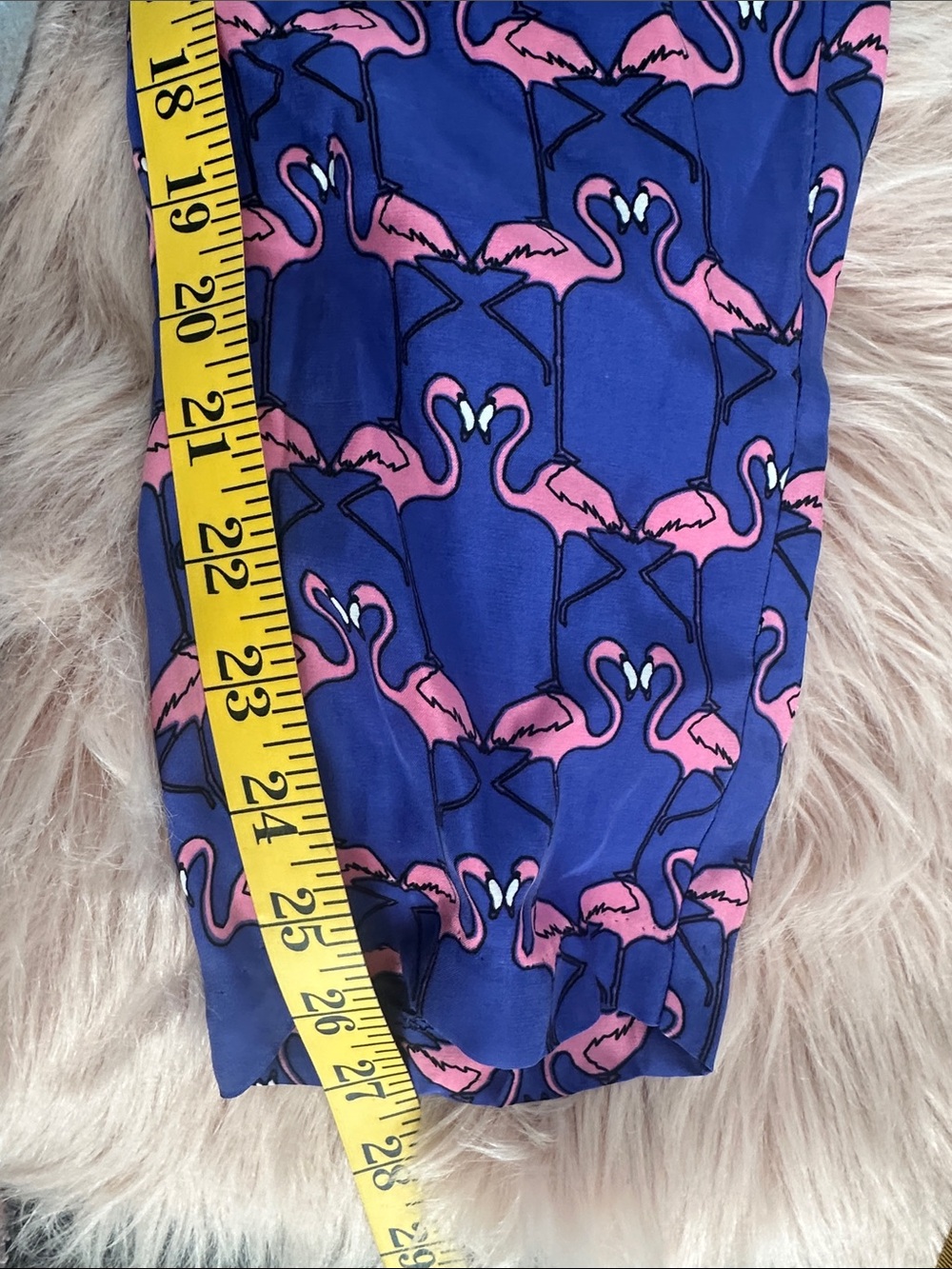 Harlyn 100% Silk 🦩 flamingo tapered leg trousers sz XS - Picture 5 of 6